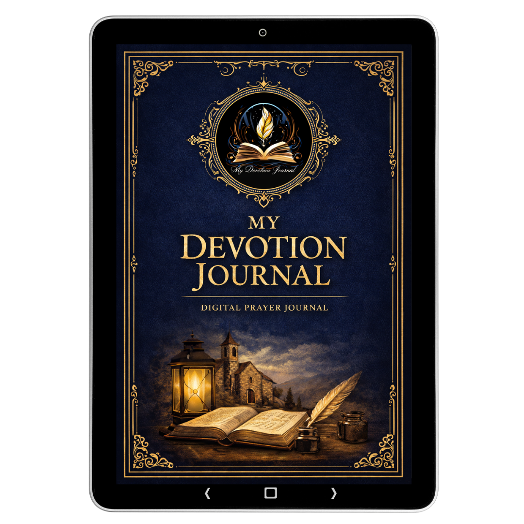 Devotion With Scripture Christian Trinity Wall Art and Digital Prayer Journal Bundle